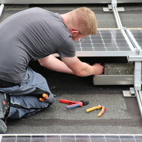 Einbau einer Photovoltaik-Anlage